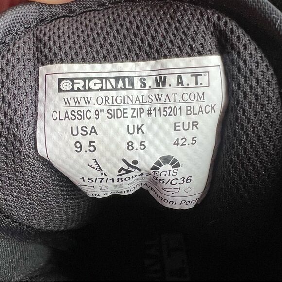 Tactical Boots Original S.W.A.T. Men's Classic 9" Side-Zip - Picture 10 of 10